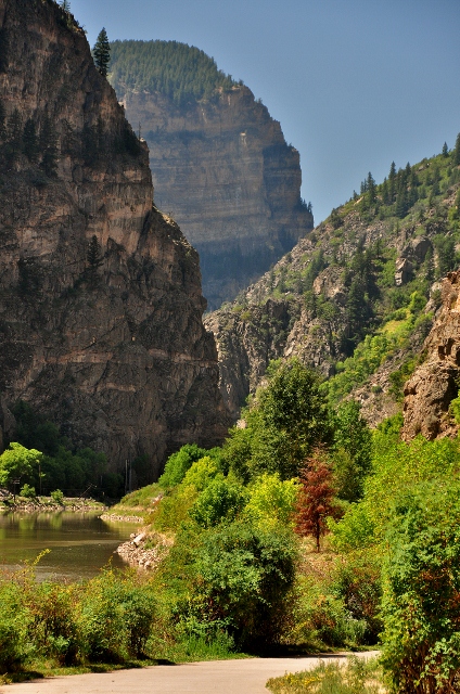 the Glenwood Canyon bike path